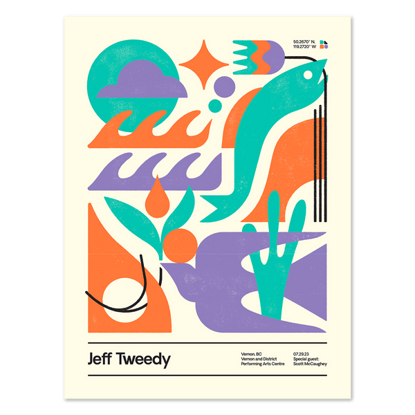 Jeff Tweedy Vernon & District [July 29, 2023 Vernon, BC] Poster
