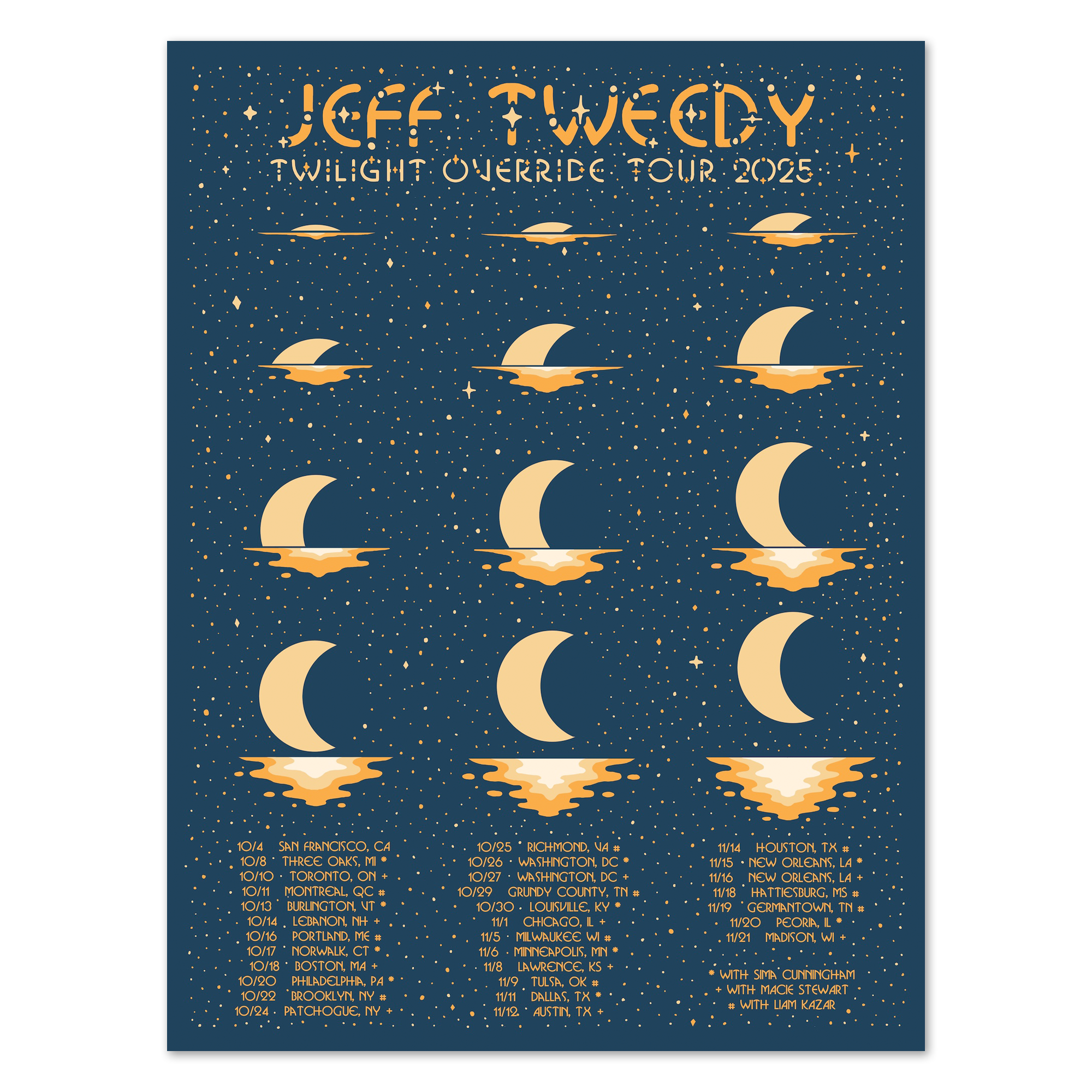 Twilight Override Tour 2025 (Gold) Poster