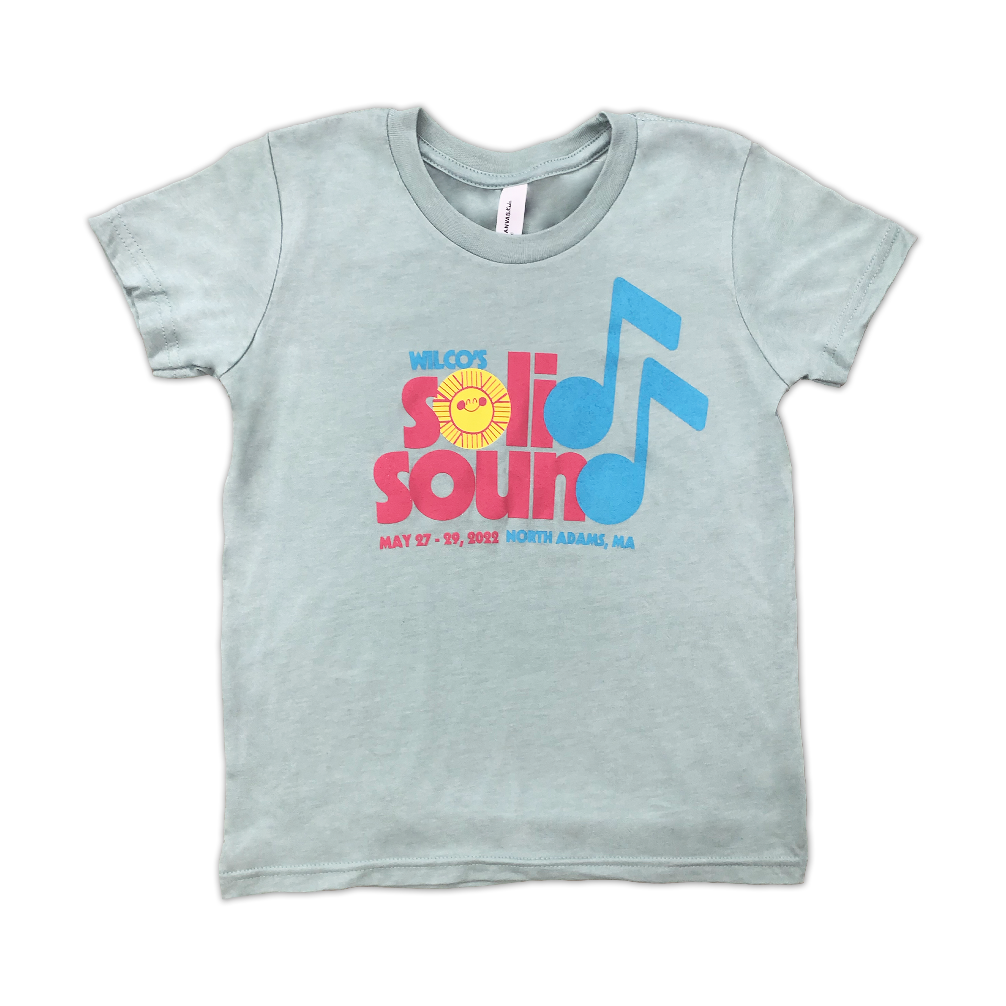 Kid's Solid Sound Festival 2022 Music Notes T-shirt