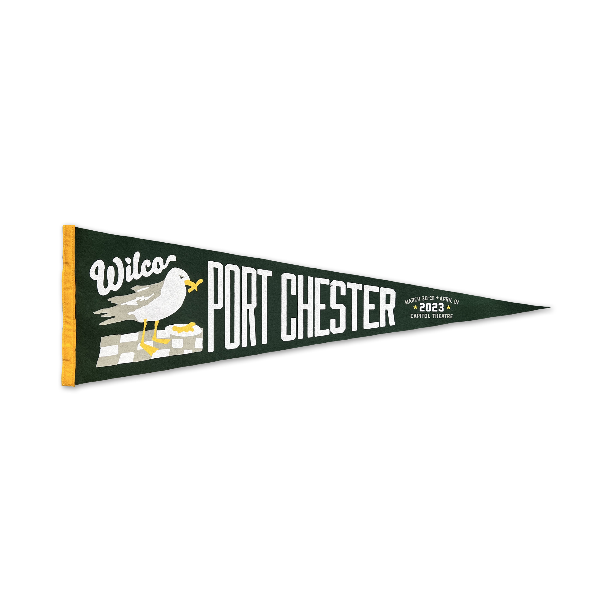 Port Chester "French Fry Seagull" March/April 2023 Show Pennant