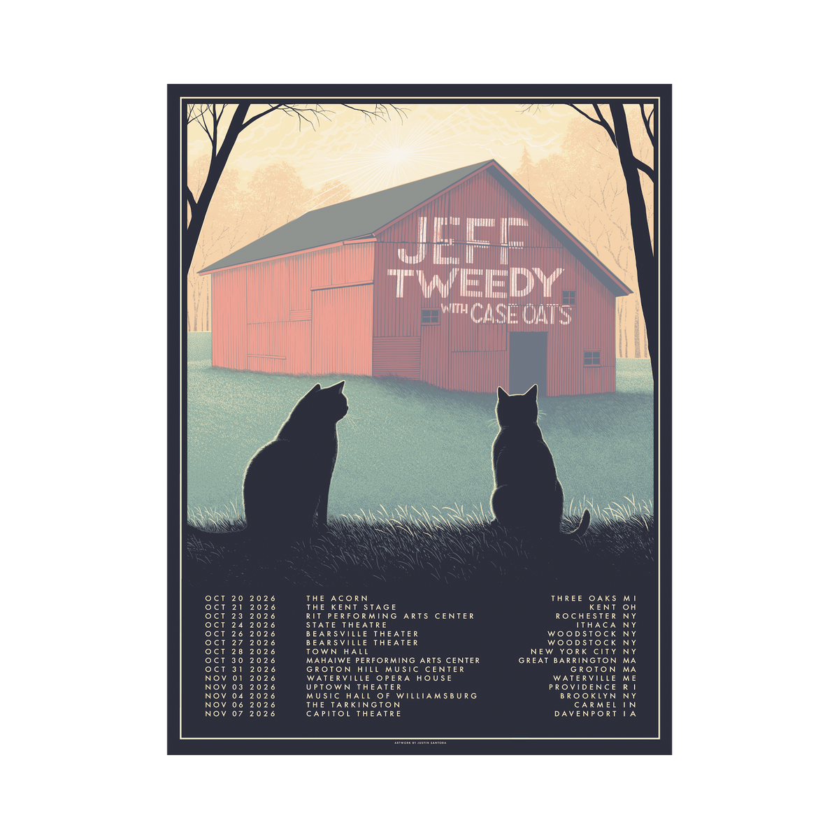 Jeff Tweedy Oct 20 - Nov 7, 2026 Solo Tour Poster