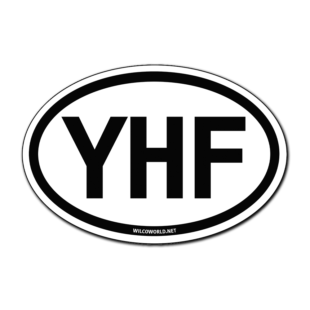 Wilco Yankee Hotel Foxtrot YHF Sticker