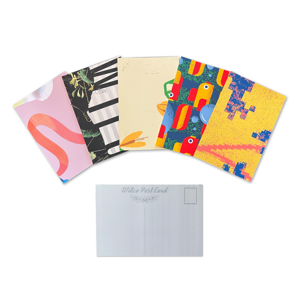 Upcycled Wilco Post Card Set