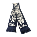 Wilco Navy Snowflake Winter Knit Scarf