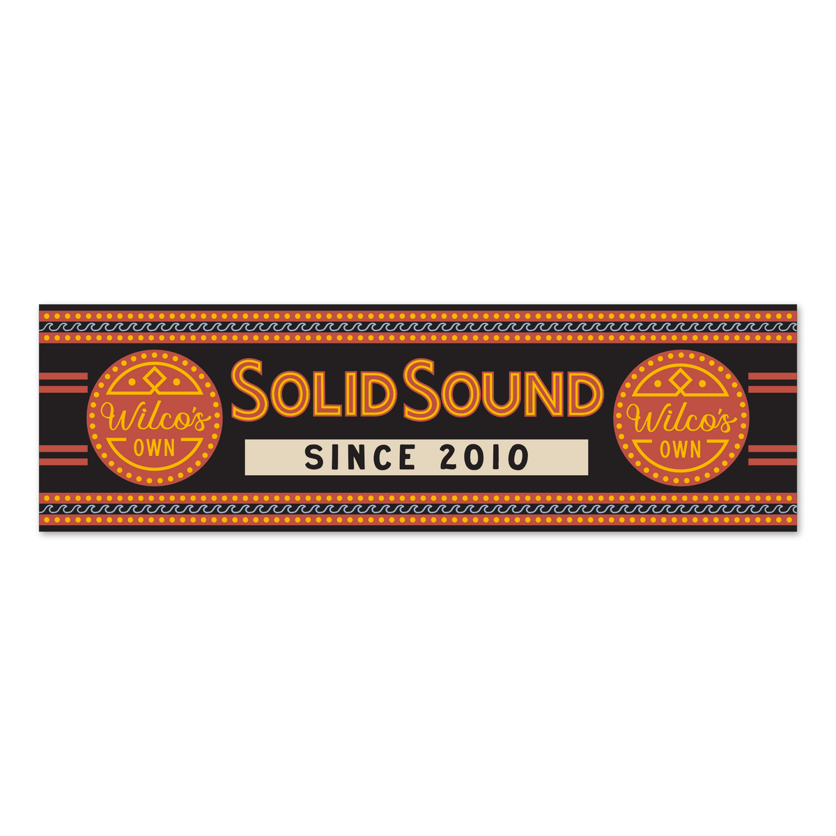 Wilco's Own Solid Sound Festival Mohawk Marquee Bumper Sticker