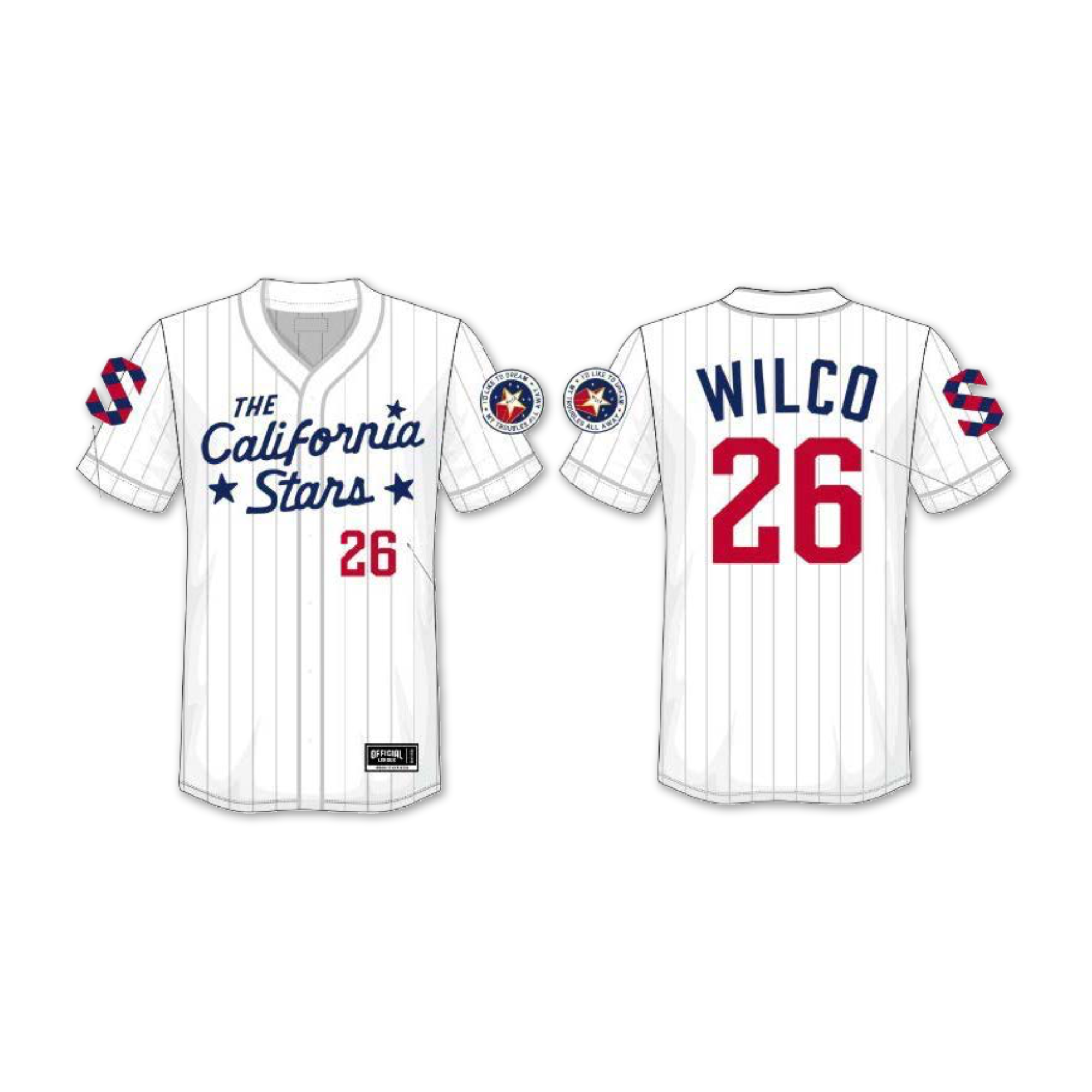 California Stars Baseball Jersey