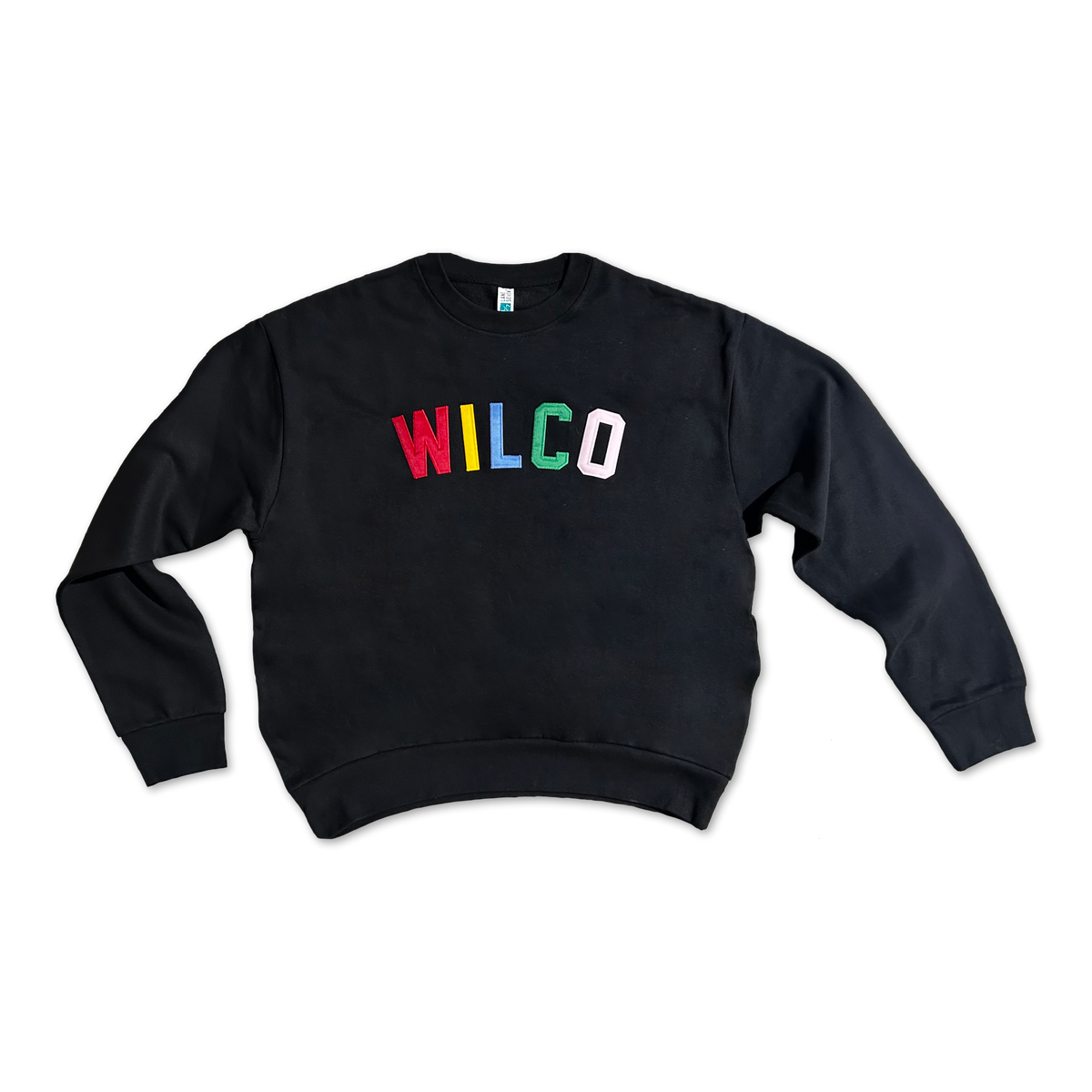 Rainbow Wilco Logo Flocked Sweatshirt