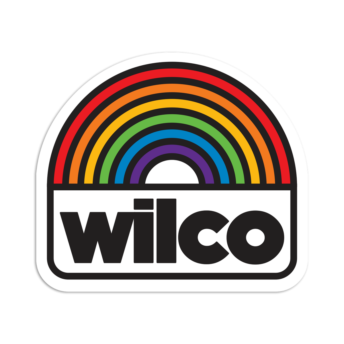 Wilco Rainbow Sticker