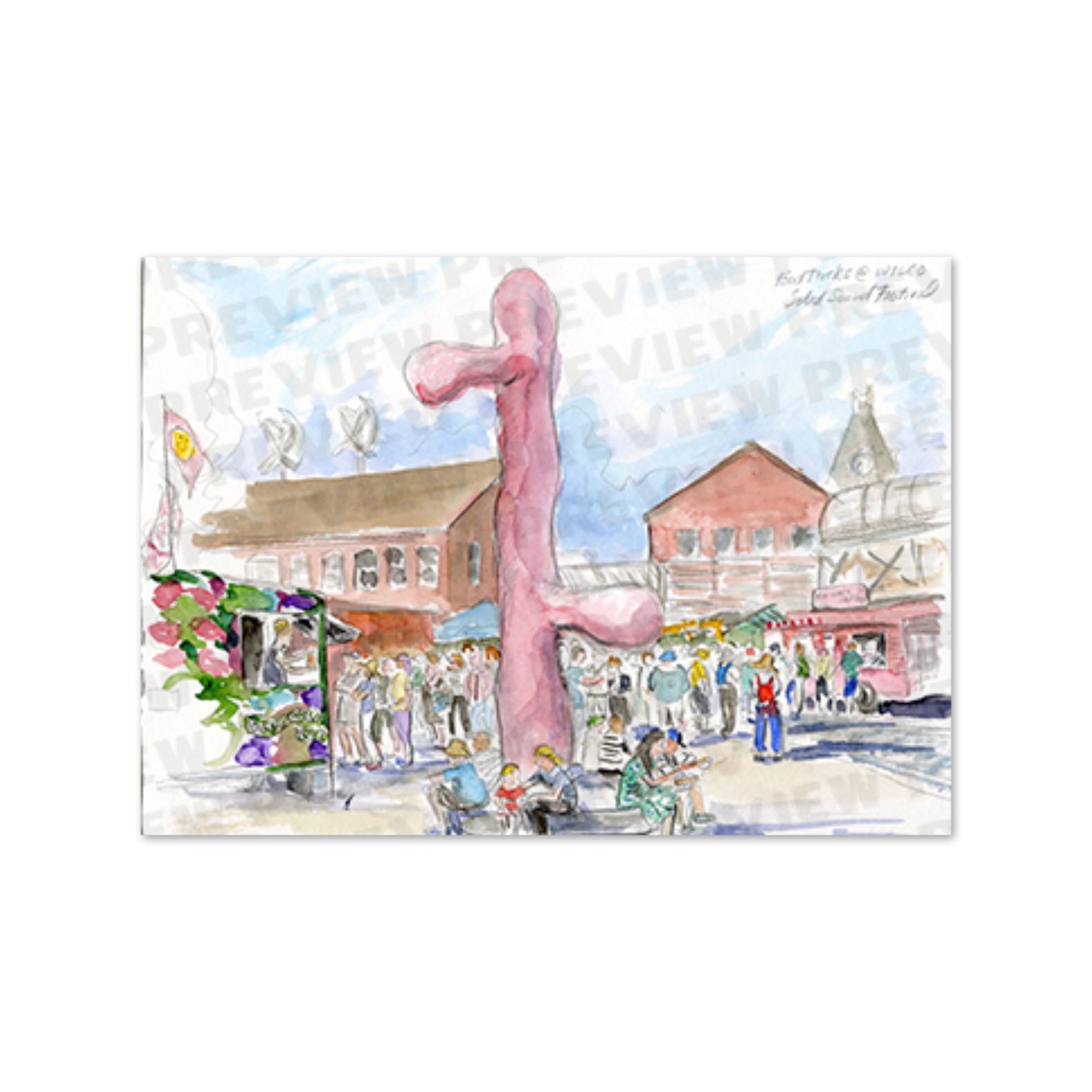 Solid Sound Festival 2024 Sketch by Elizabeth Williams