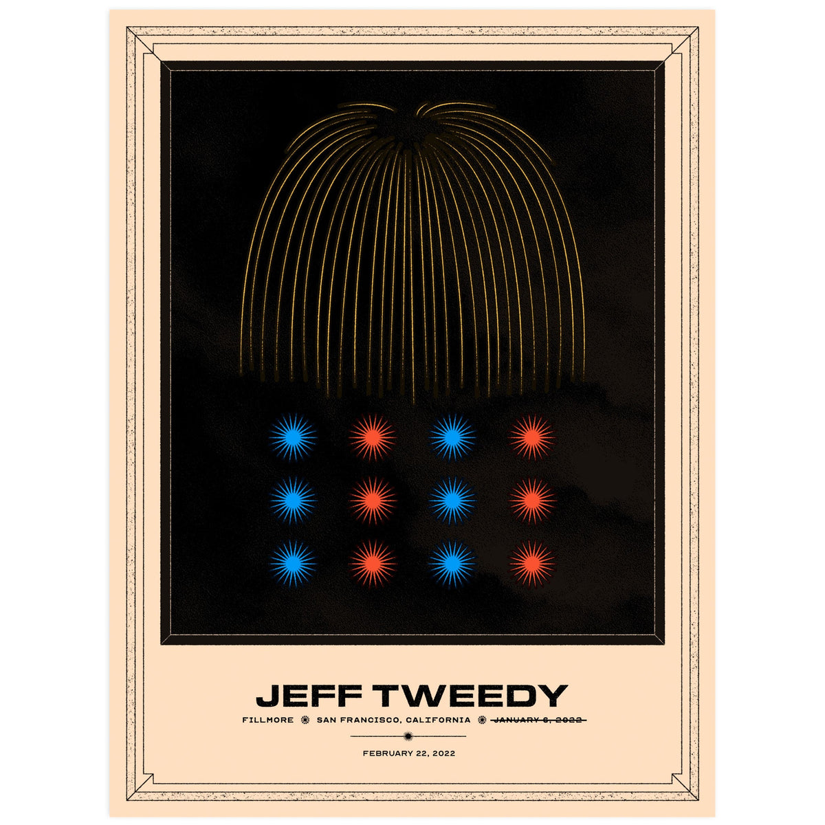 The Fillmore [2-22-22 San Francisco, CA] Fireworks Poster