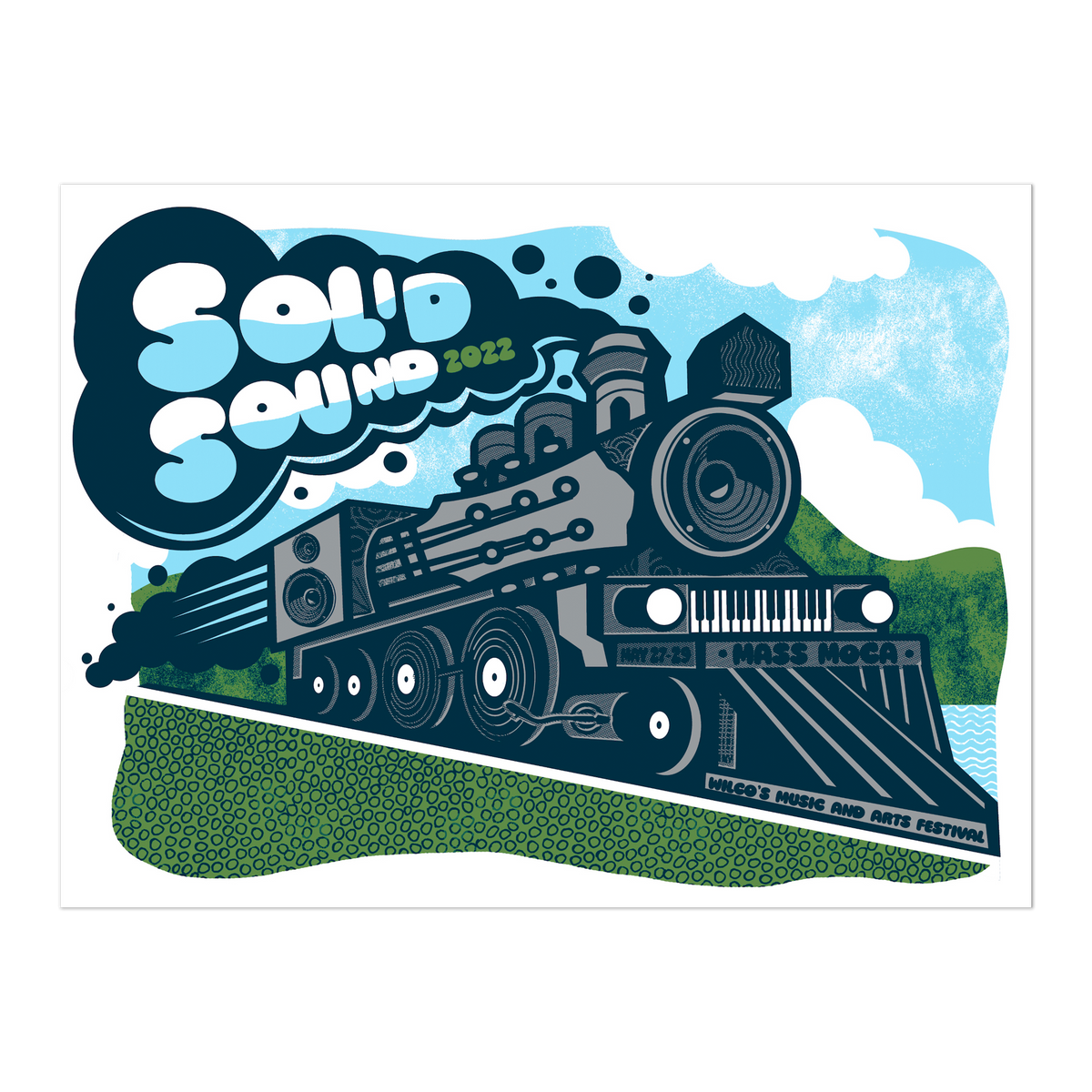 Solid Sound Festival 2022 Train Poster