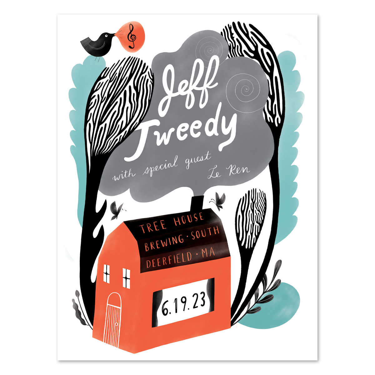 Jeff Tweedy Tree House [6-19-23, South Deerfield, MA] Poster