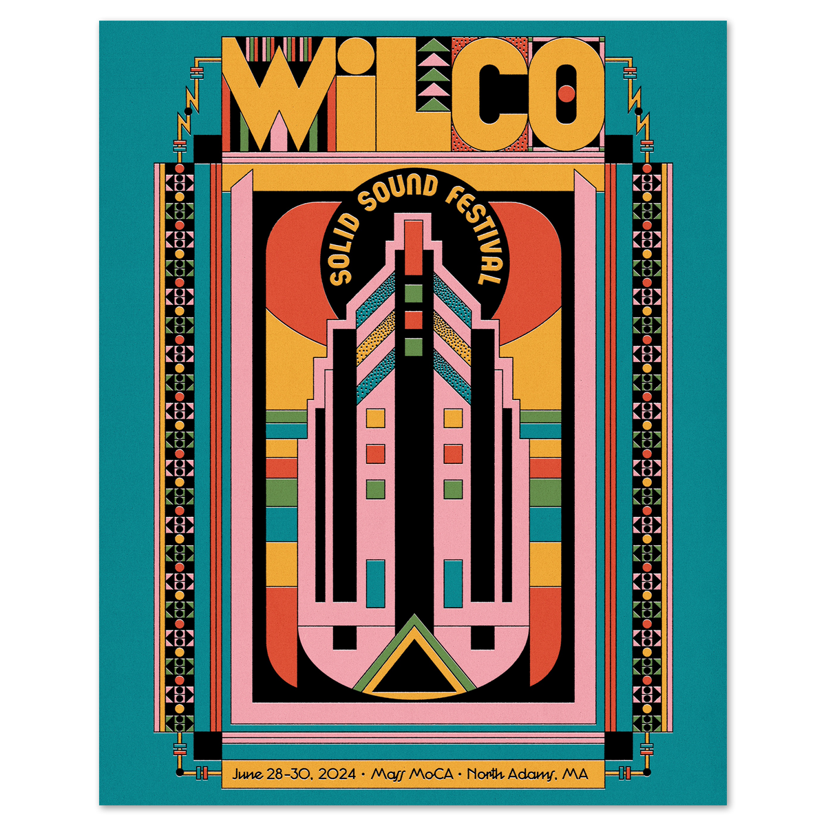 Solid Sound Festival 2024 Colorful Building Poster