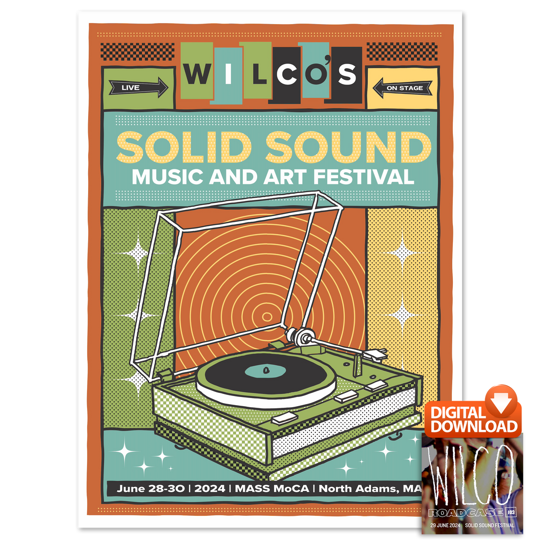 Solid Sound Festival 2024 Record Player Poster + Download