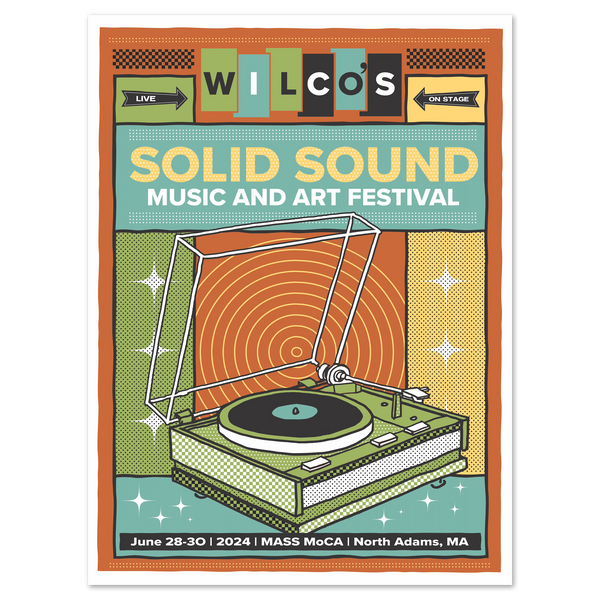 Solid Sound Festival 2024 Record Player Poster