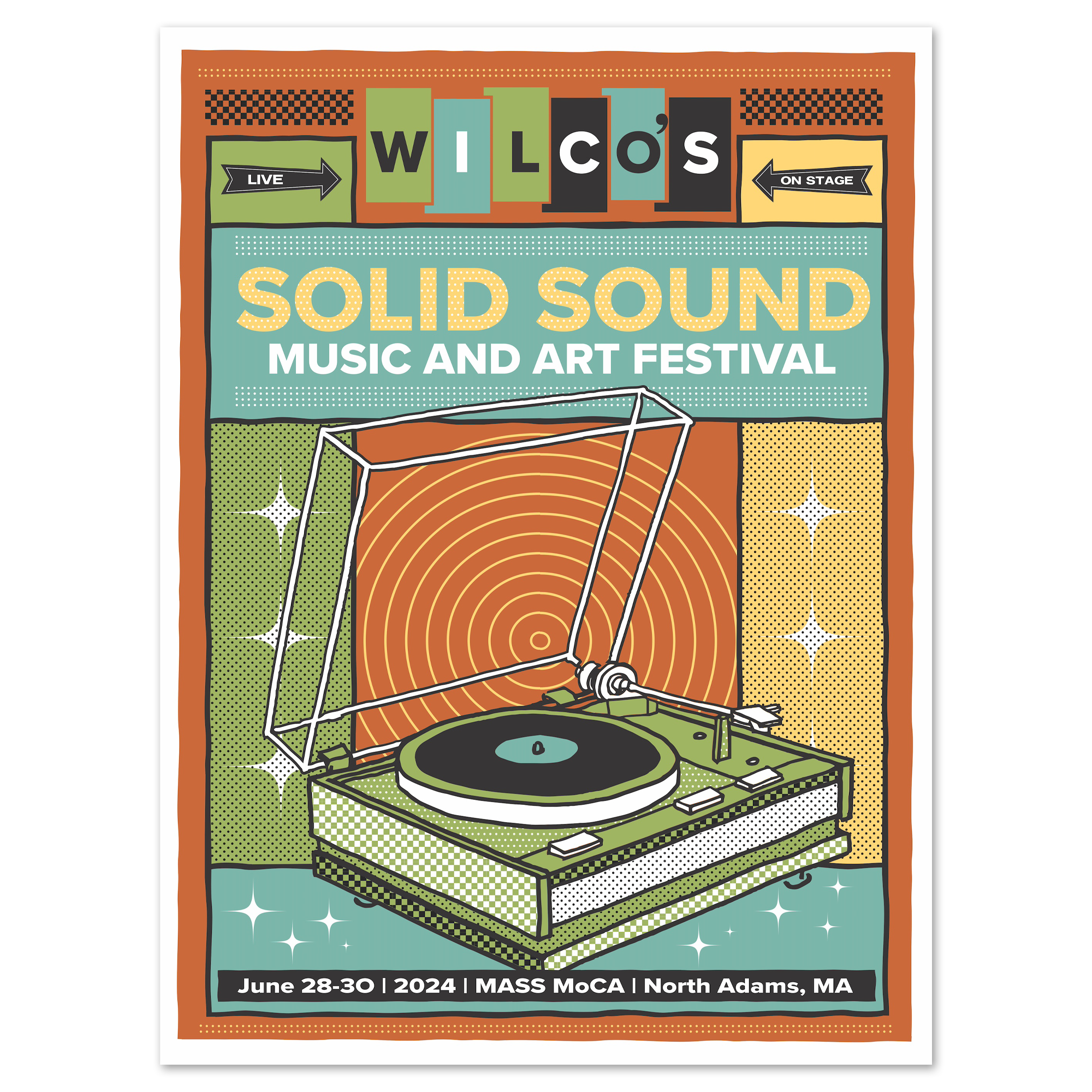 Solid Sound Festival 2024 Record Player Poster + Download