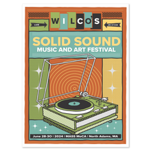 Load image into Gallery viewer, Solid Sound Festival 2024 Record Player Poster + Download
