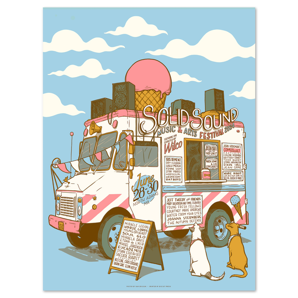 Solid Sound Festival 2024 Ice Cream Truck Lineup Poster