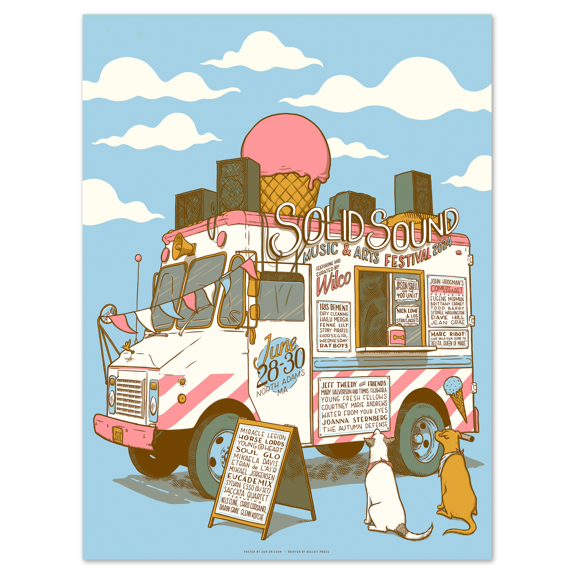 Solid Sound Festival 2024 Ice Cream Truck Lineup Poster + Download