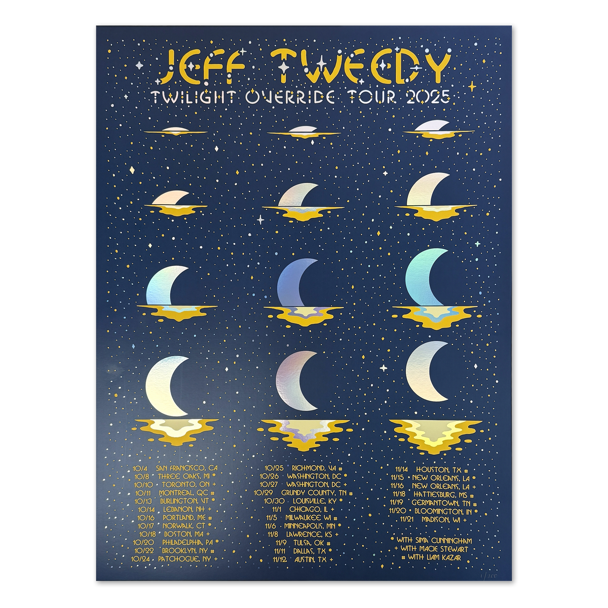 Twilight Override Tour 2025 (Foil) Poster