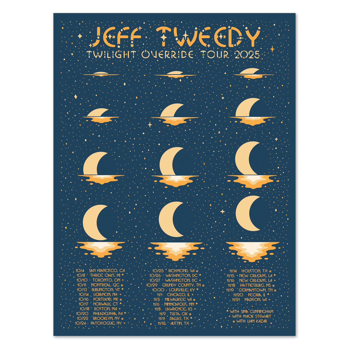Twilight Override Tour 2025 (Gold) Poster