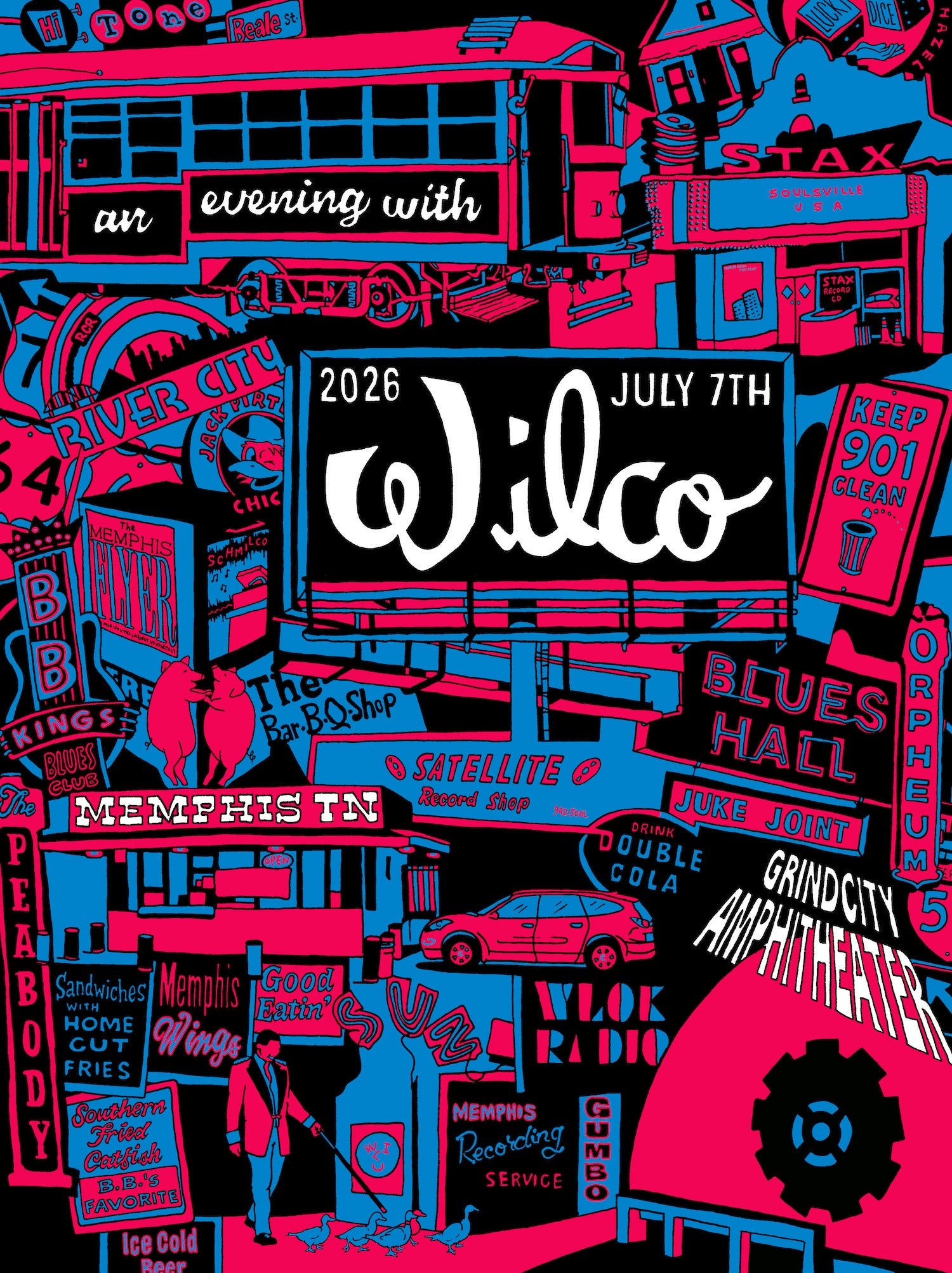 Grind City Amphitheater (7-7-26 Memphis, TN) Poster