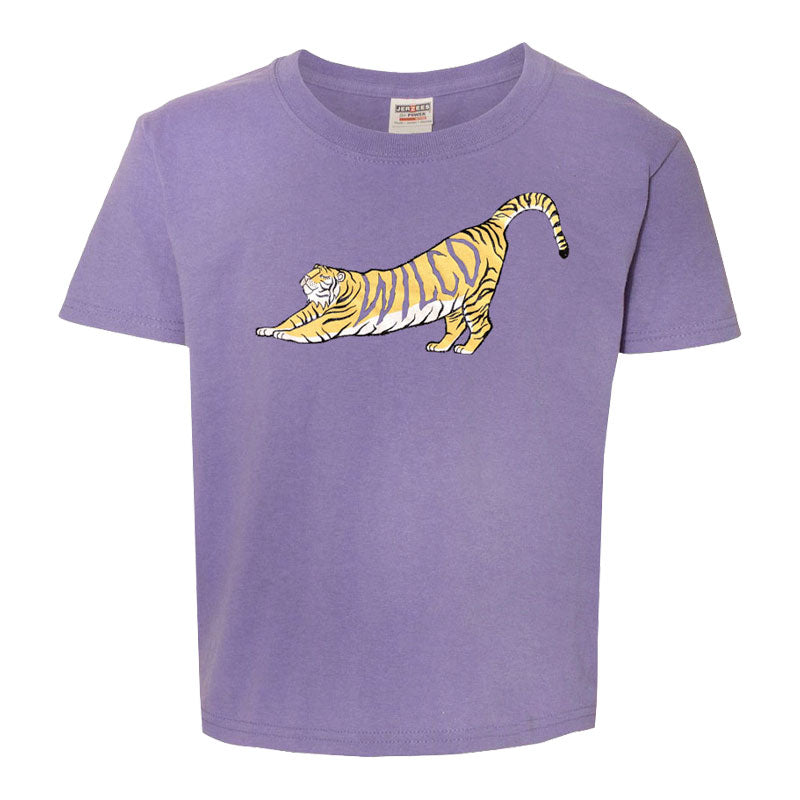 Kids Stretching Tiger T-shirt