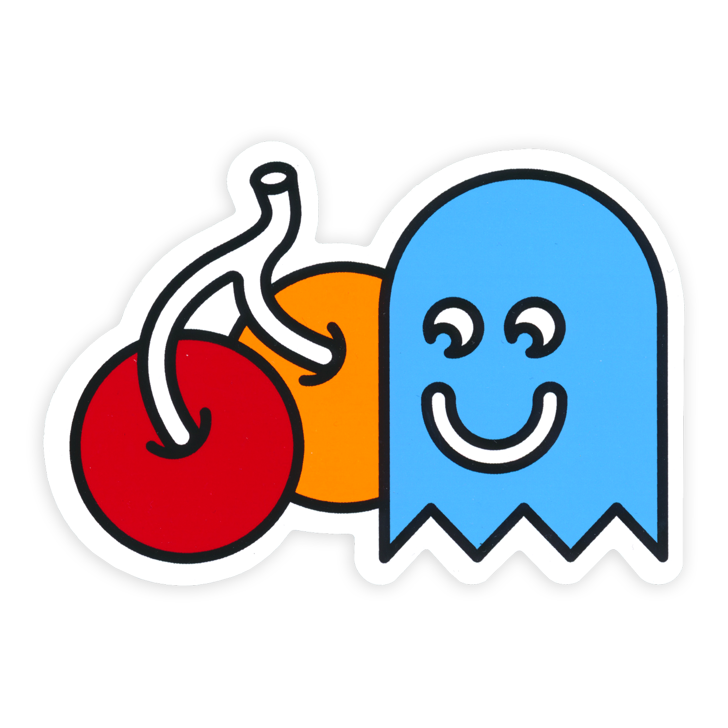 Cherry Ghost Sticker