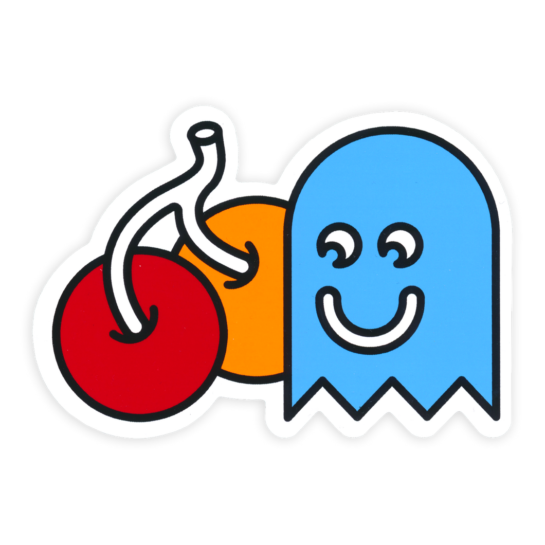 Cherry Ghost Sticker