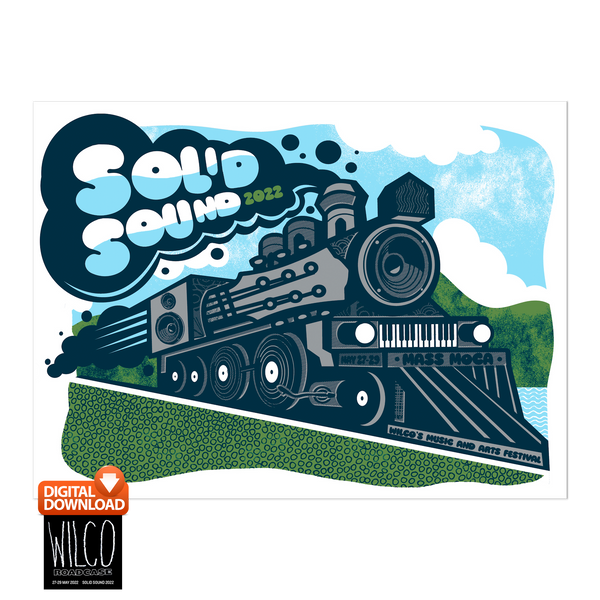 Solid Sound Festival 2022 Train Poster + Digital Download